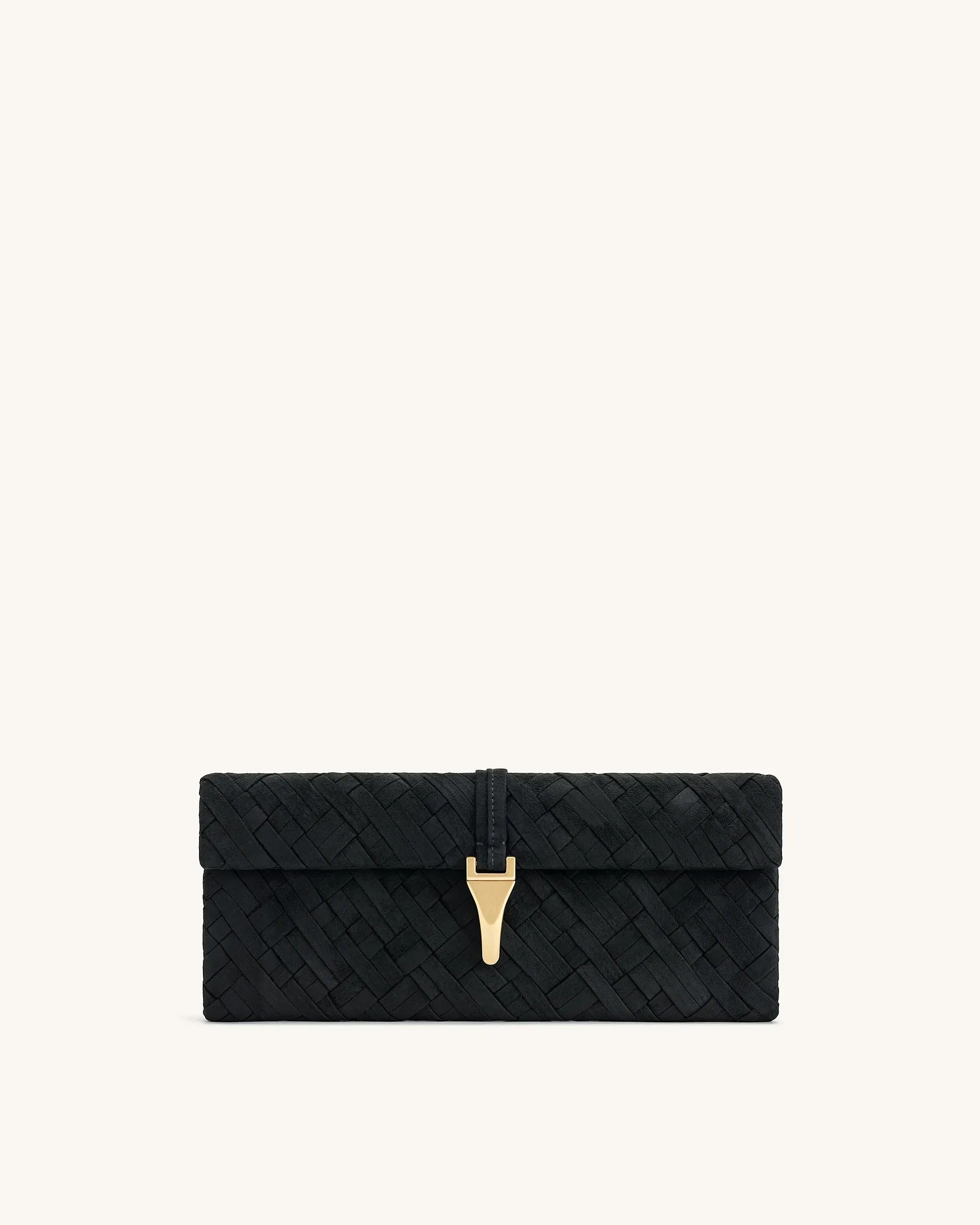 Jw Pei Zaria Woven Clutch Black
