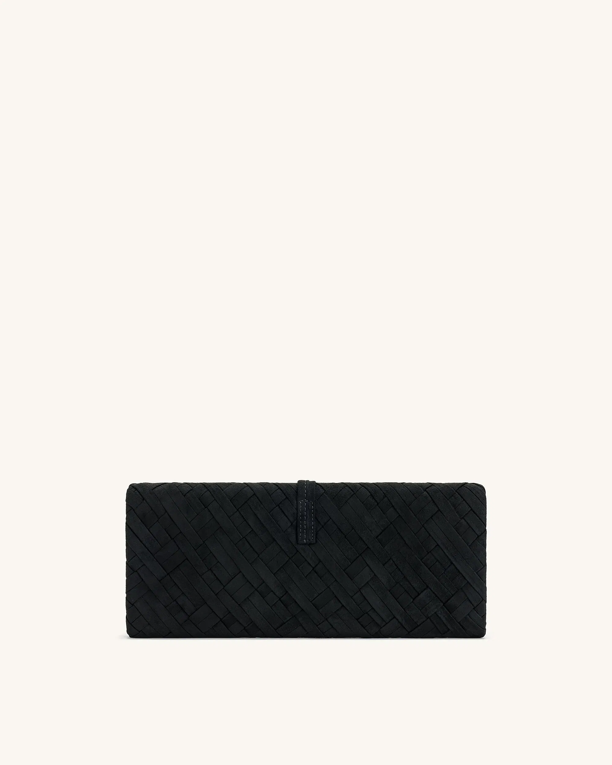 Jw Pei Zaria Woven Clutch Black