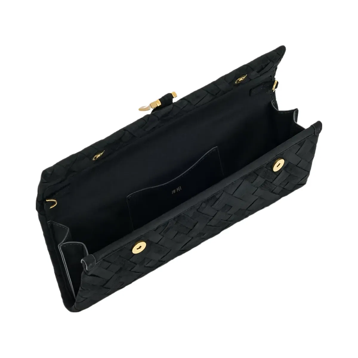 Jw Pei Zaria Woven Clutch Black