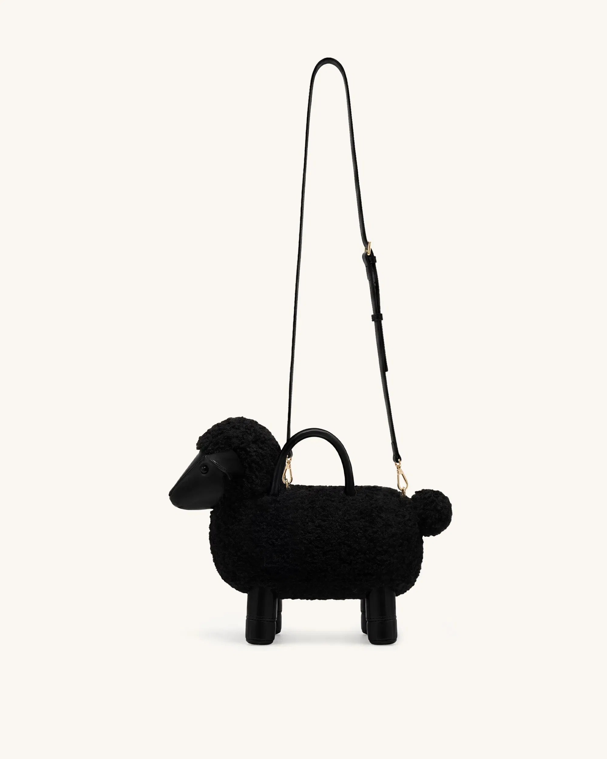 Jw Pei Luna Sheep Top Handle Bag Black