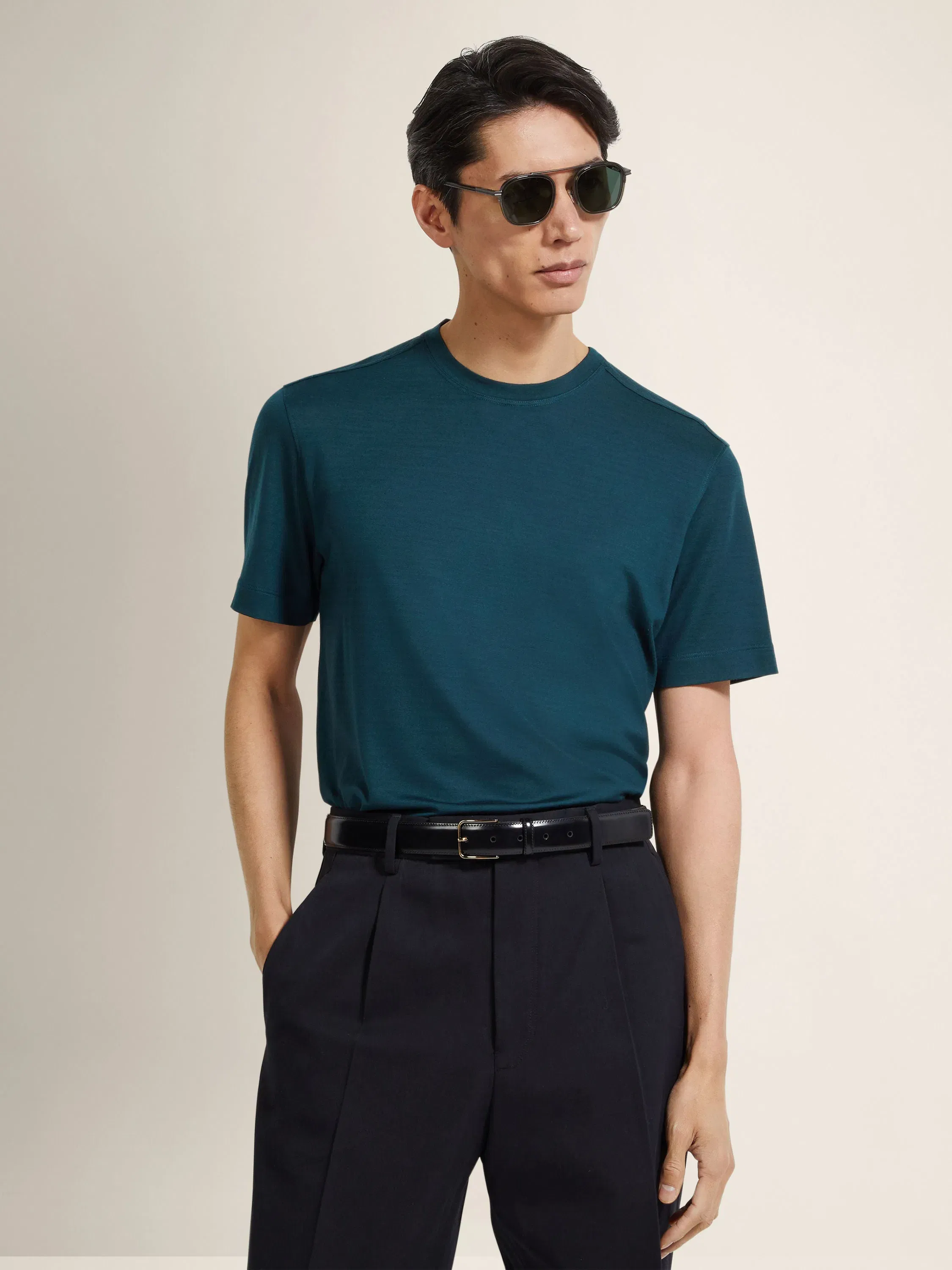 Zegna Dark Green Vellus Aureum T-Shirt