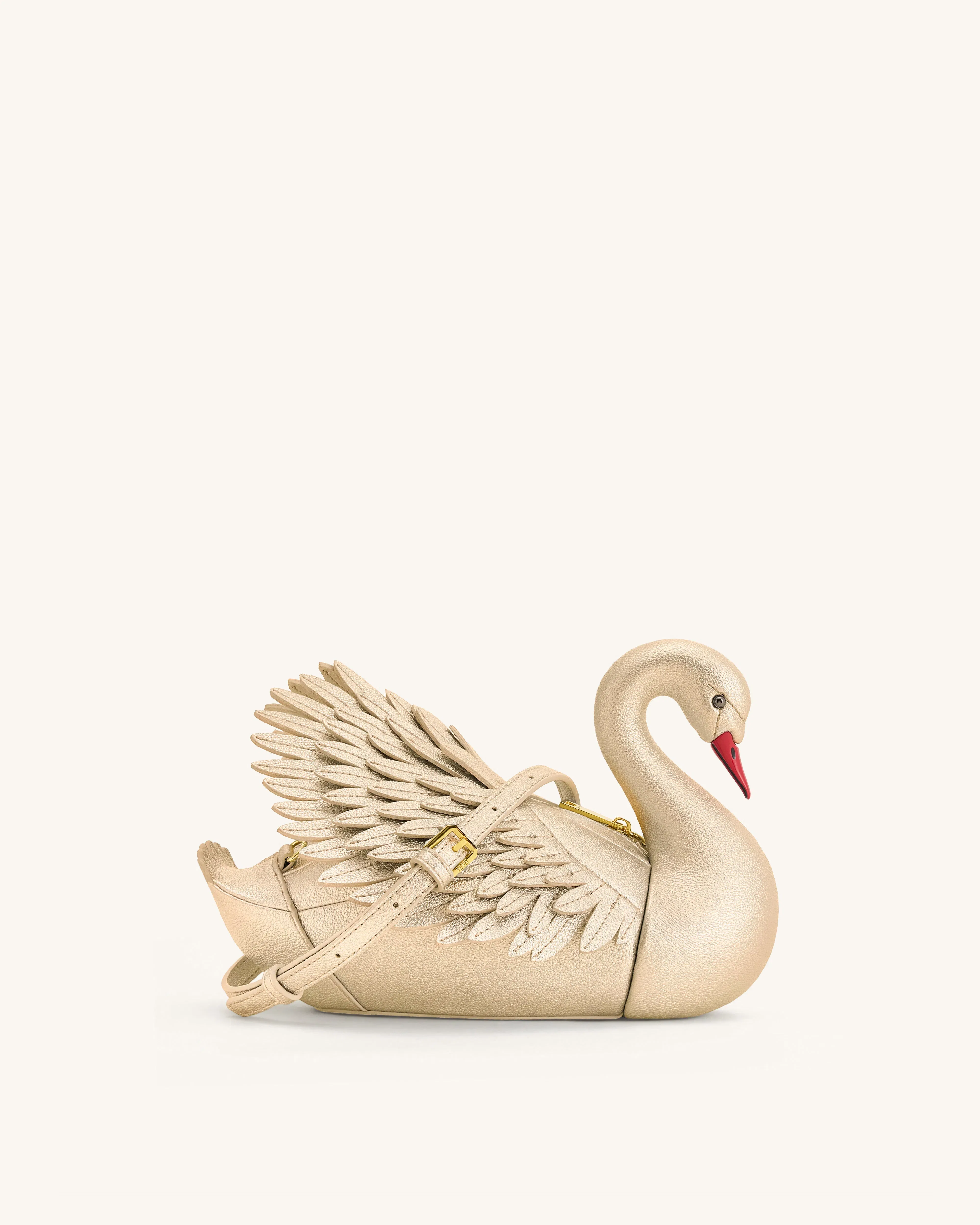 Jw Pei Alani Swan Shaped Crossbody Bag Gold