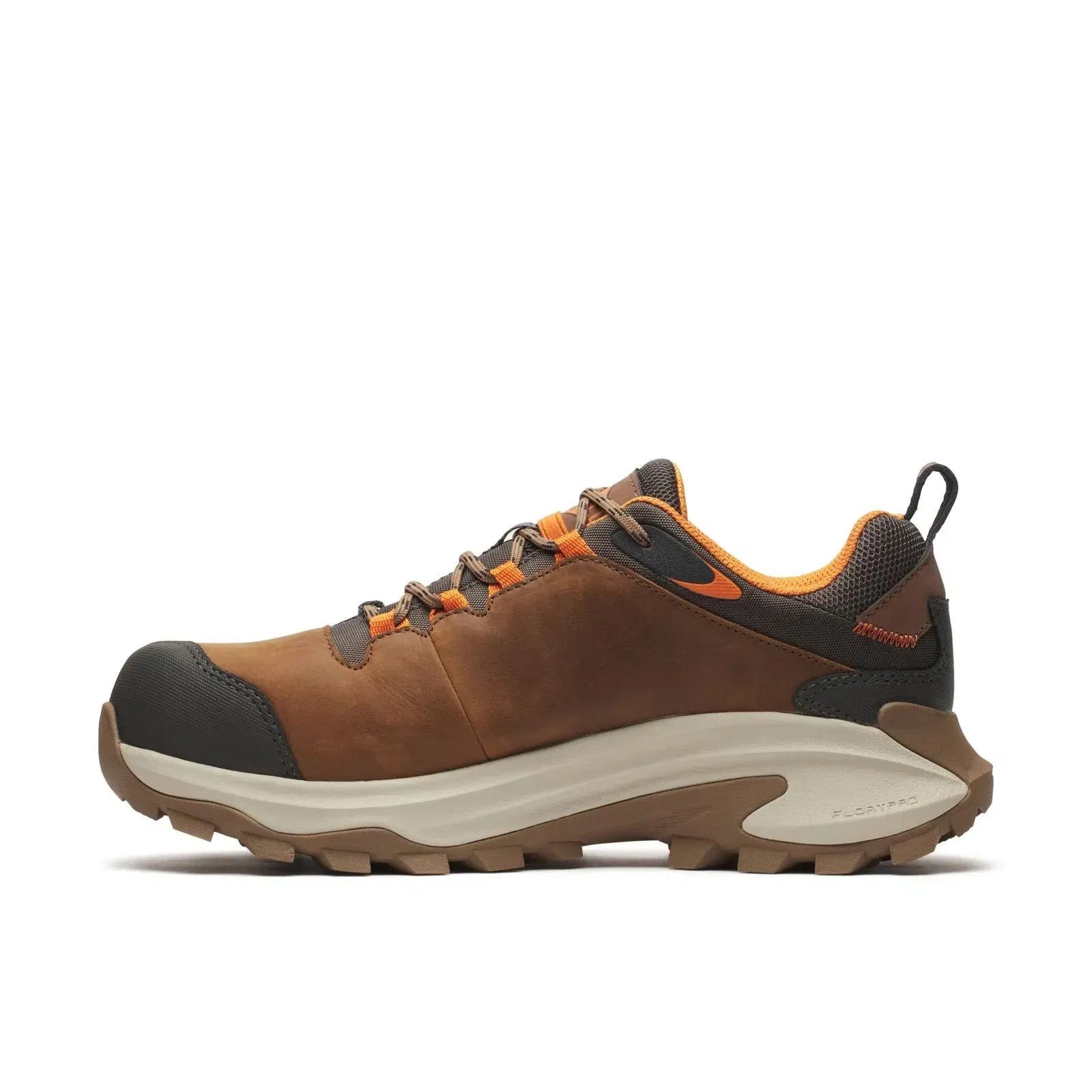 Merrell Men's Moab Speed 2 Waterproof Carbon Fiber Work Shoe Wide Width Light Brown