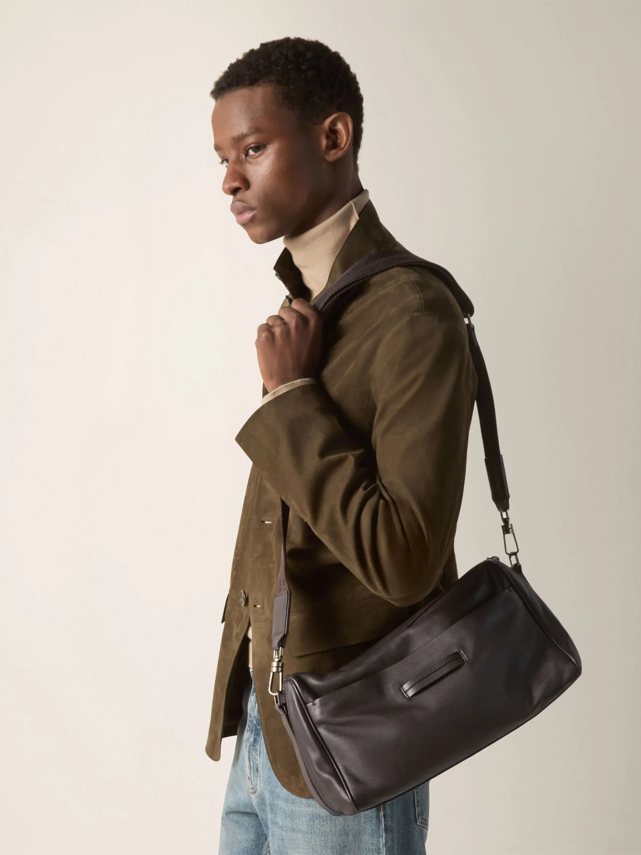 Zegna Dark Brown Secondskin Crossbody
