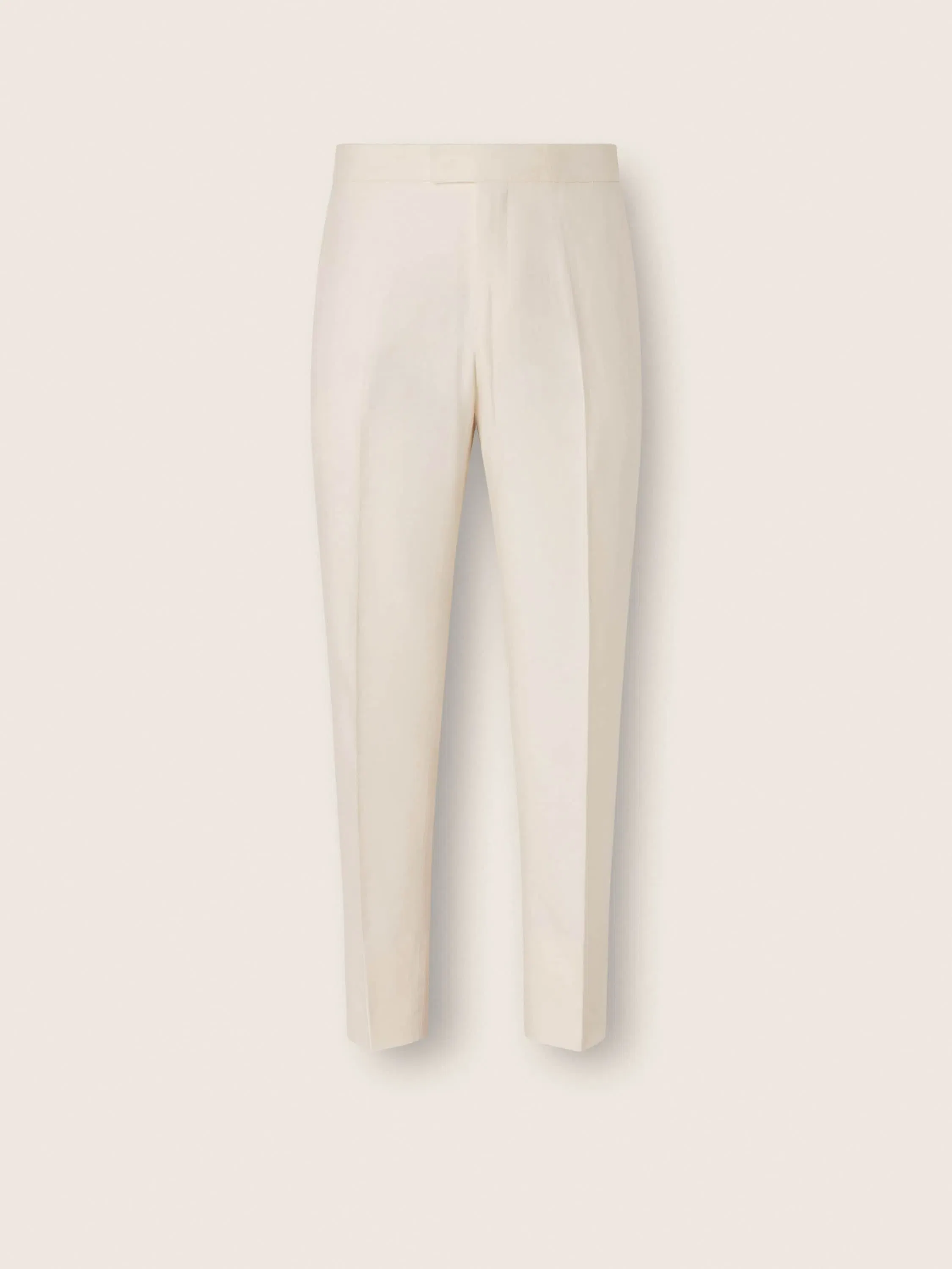 Zegna White Oasi Lino Pants