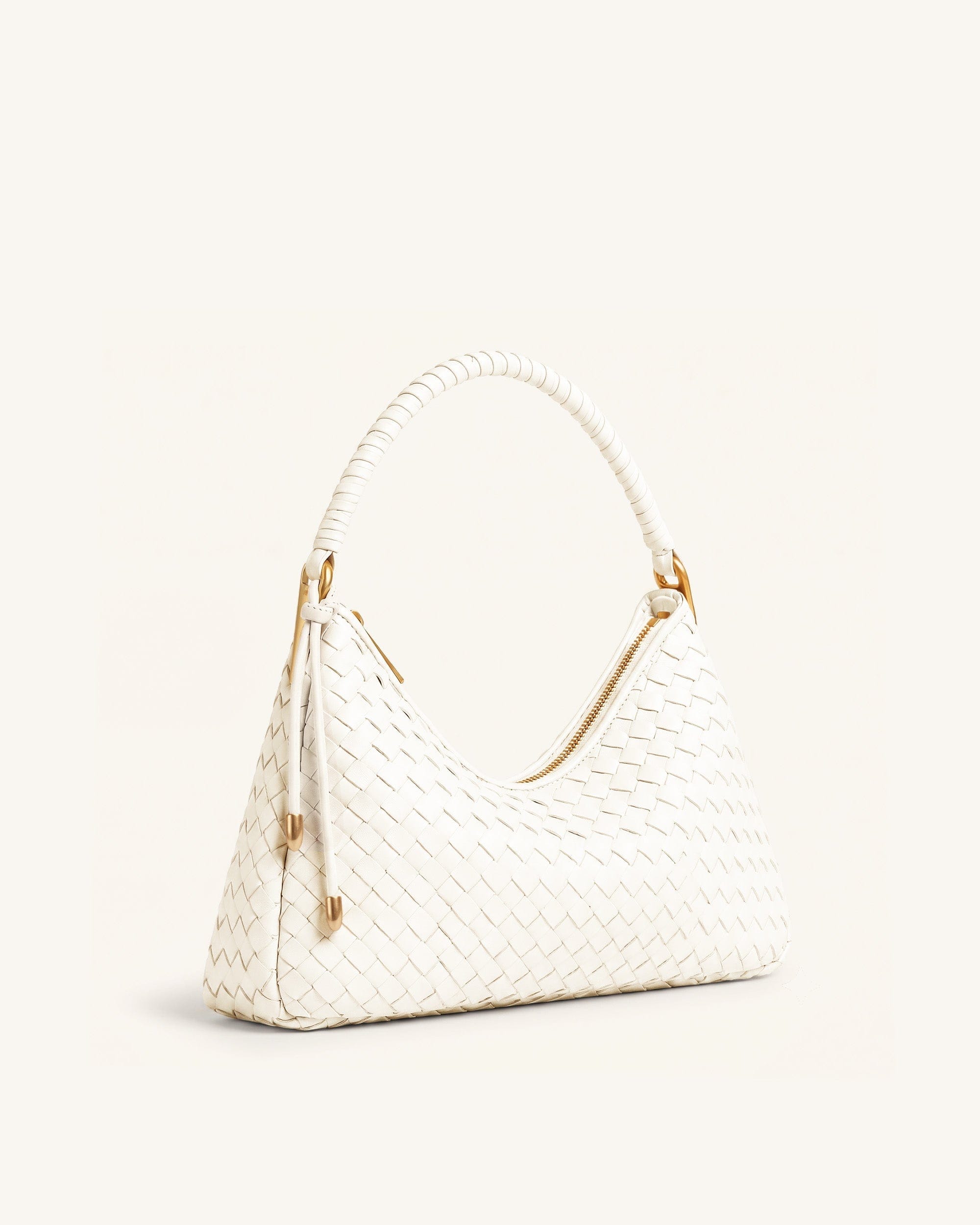 Jw Pei Lorena Woven Shoulder Bag Ivory