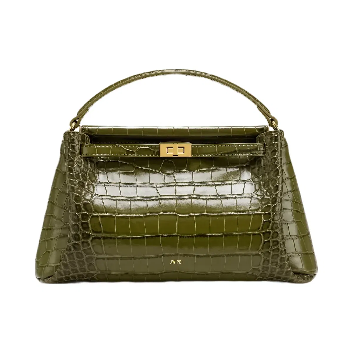 Jw Pei Carmen Top Handle Bag Green Croc