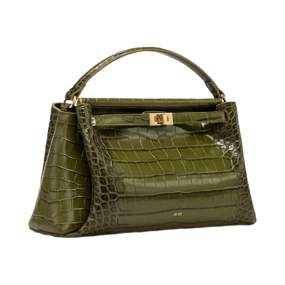 Jw Pei Carmen Top Handle Bag Green Croc