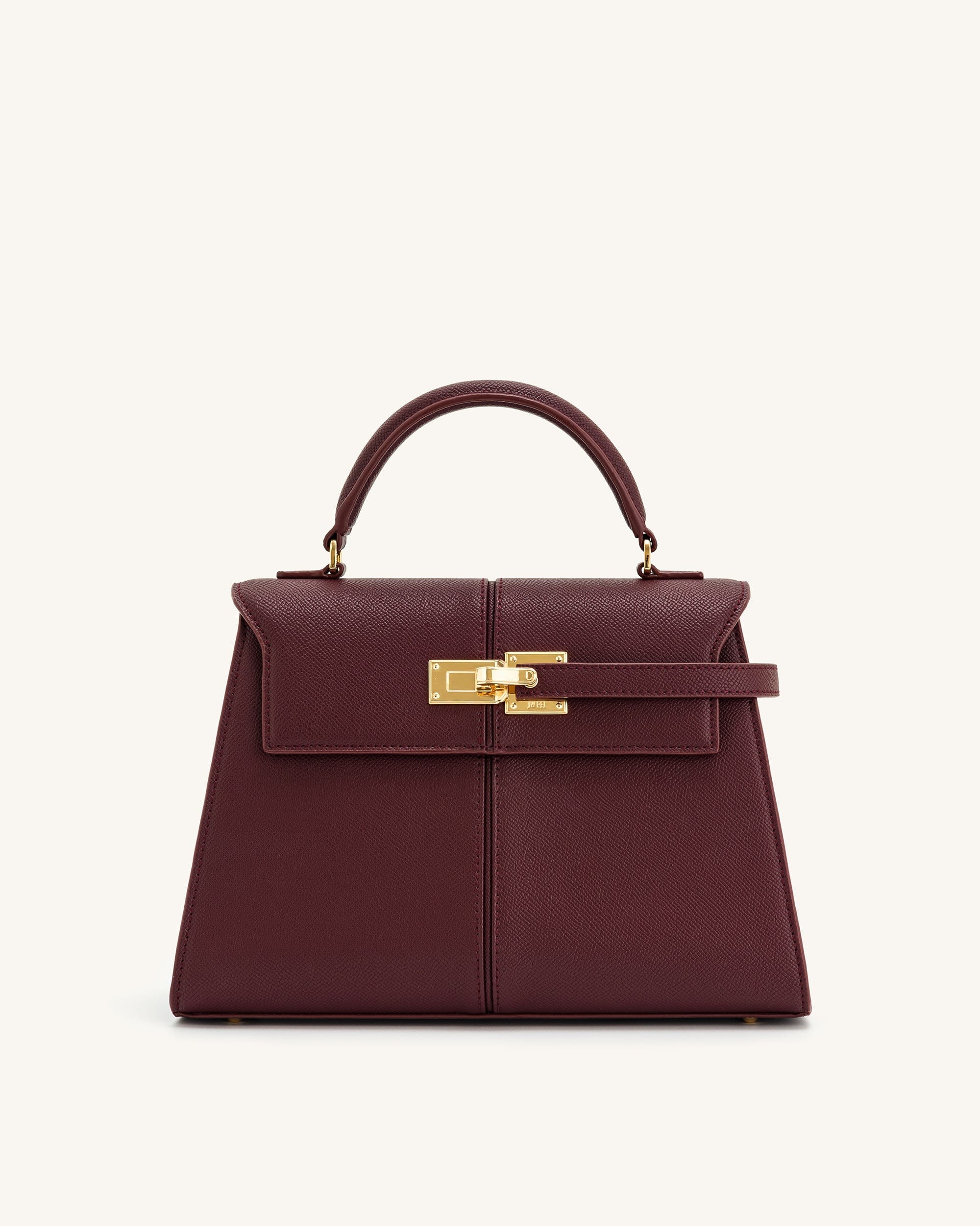 Jw Pei Elise Large Top Handle Bag Brown Canvas