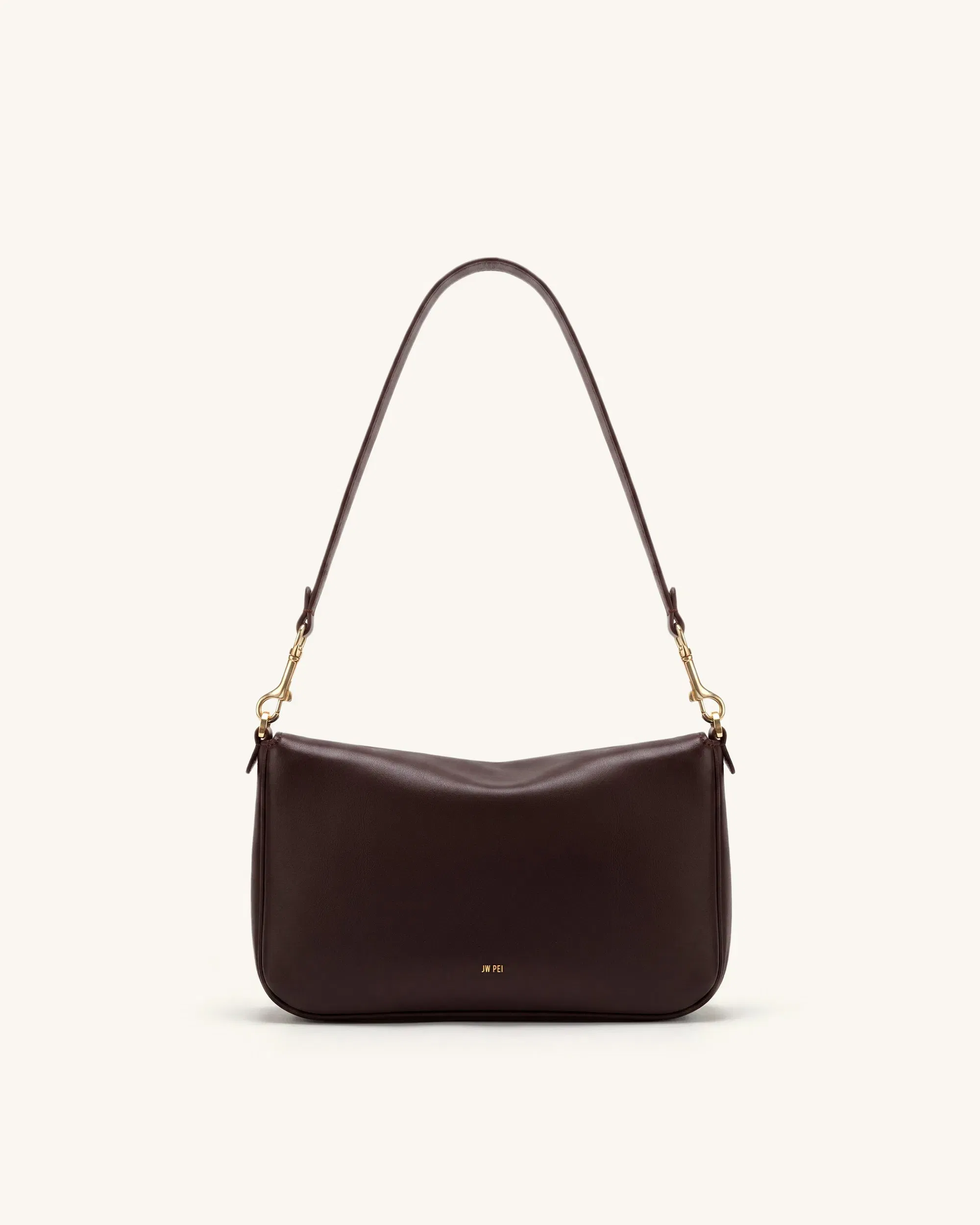 Jw Pei Sofia Classic Flap Shoulder Bag Dark Brown