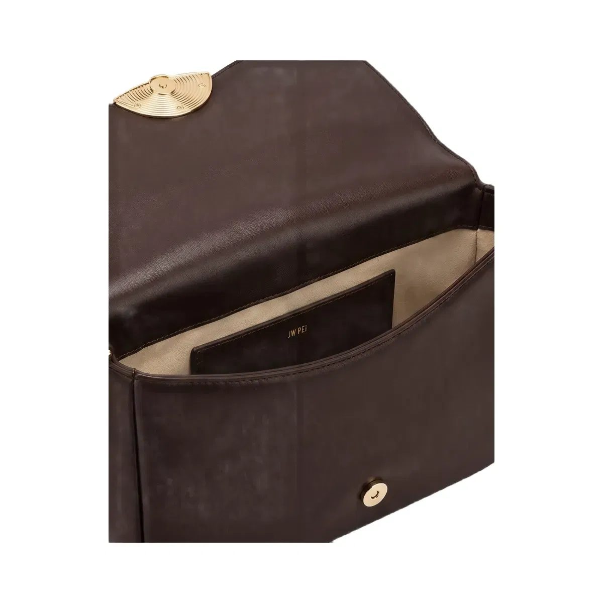 Jw Pei Sofia Classic Flap Shoulder Bag Dark Brown