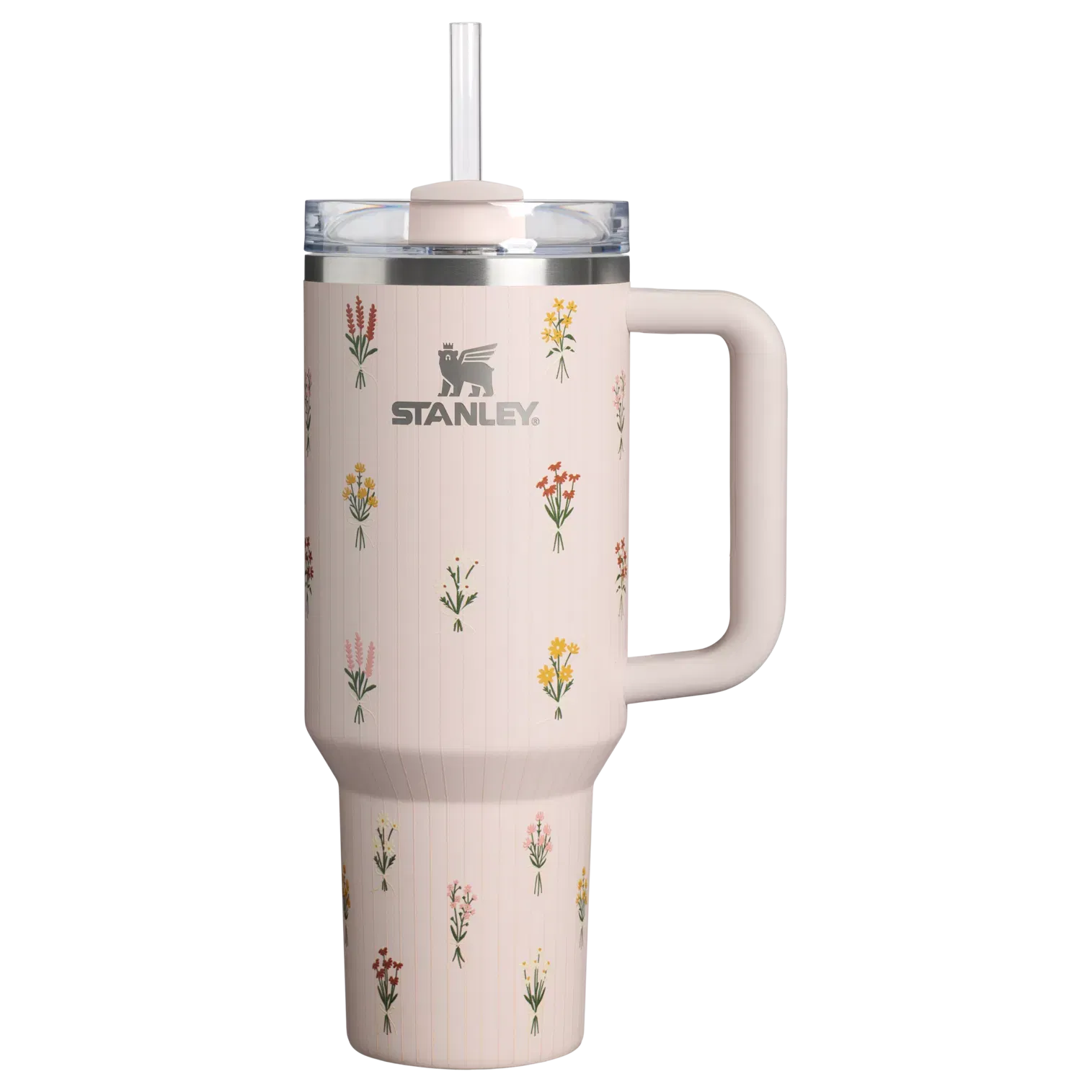 Stanley The Quencher H2.0 Flowstate Tumbler | 40 OZ Rose Quartz Bouquets