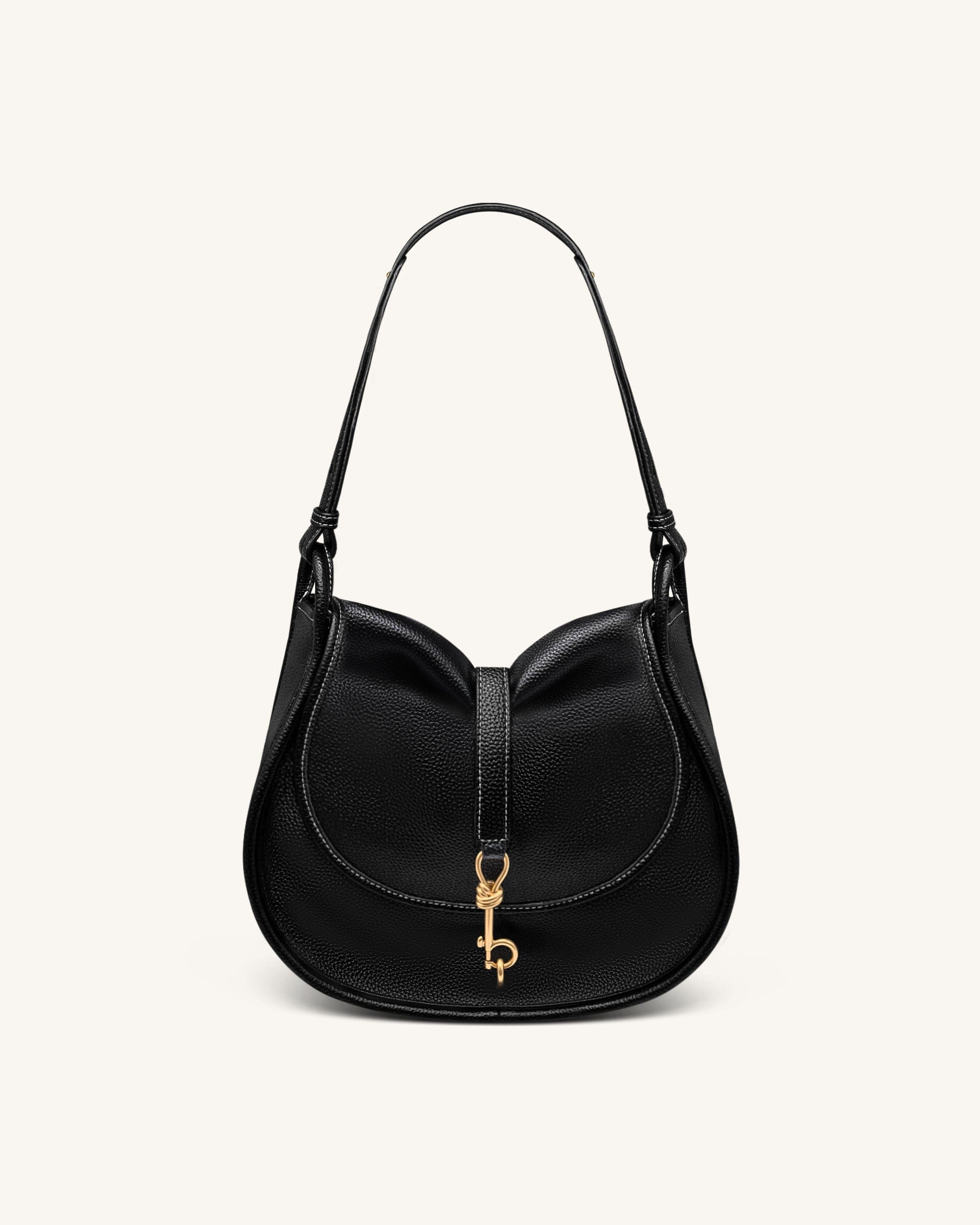 Jw Pei Arla Small Hobo Bag Black Canvas