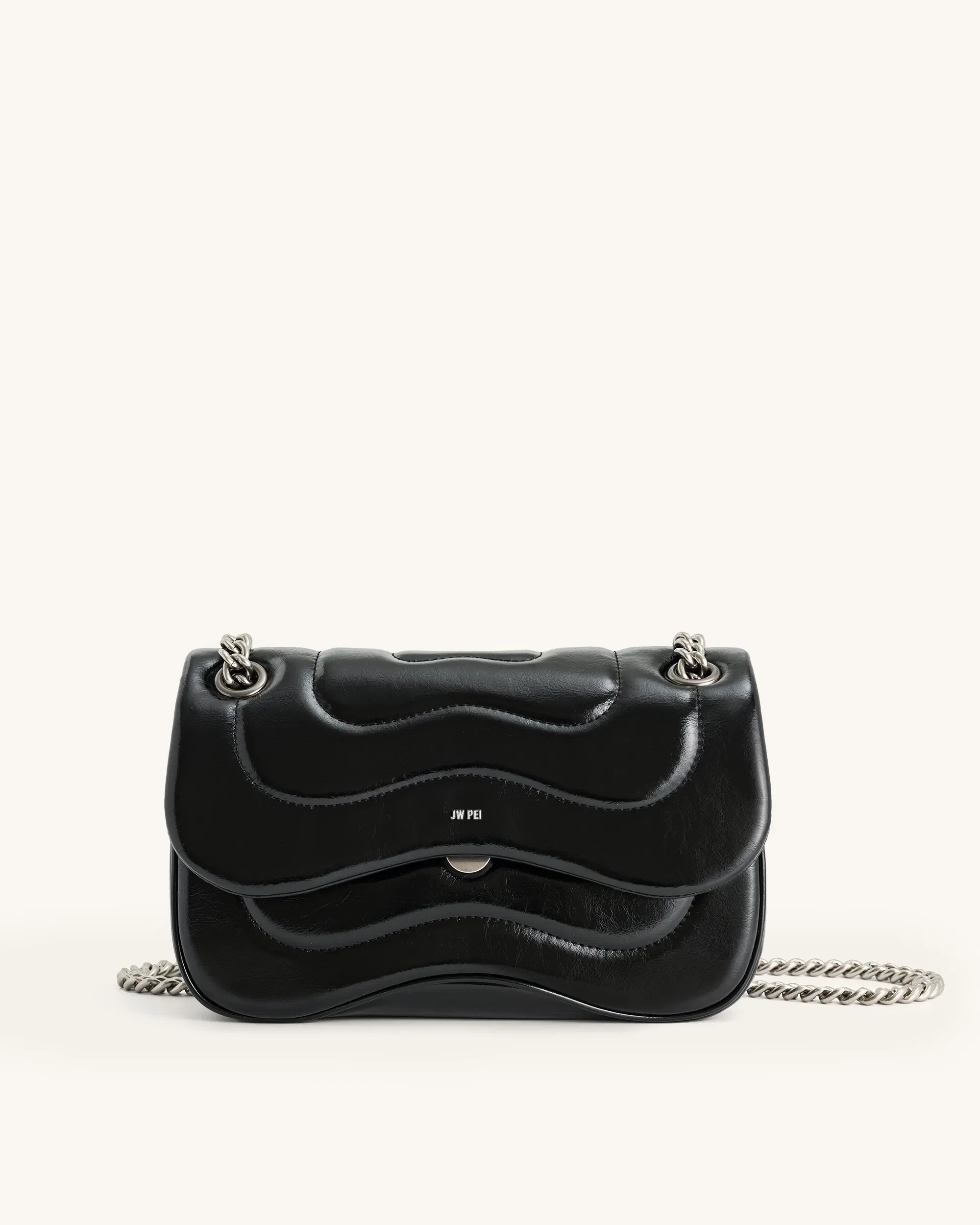 Jw Pei Tina Quilted Chain Crossbody Black