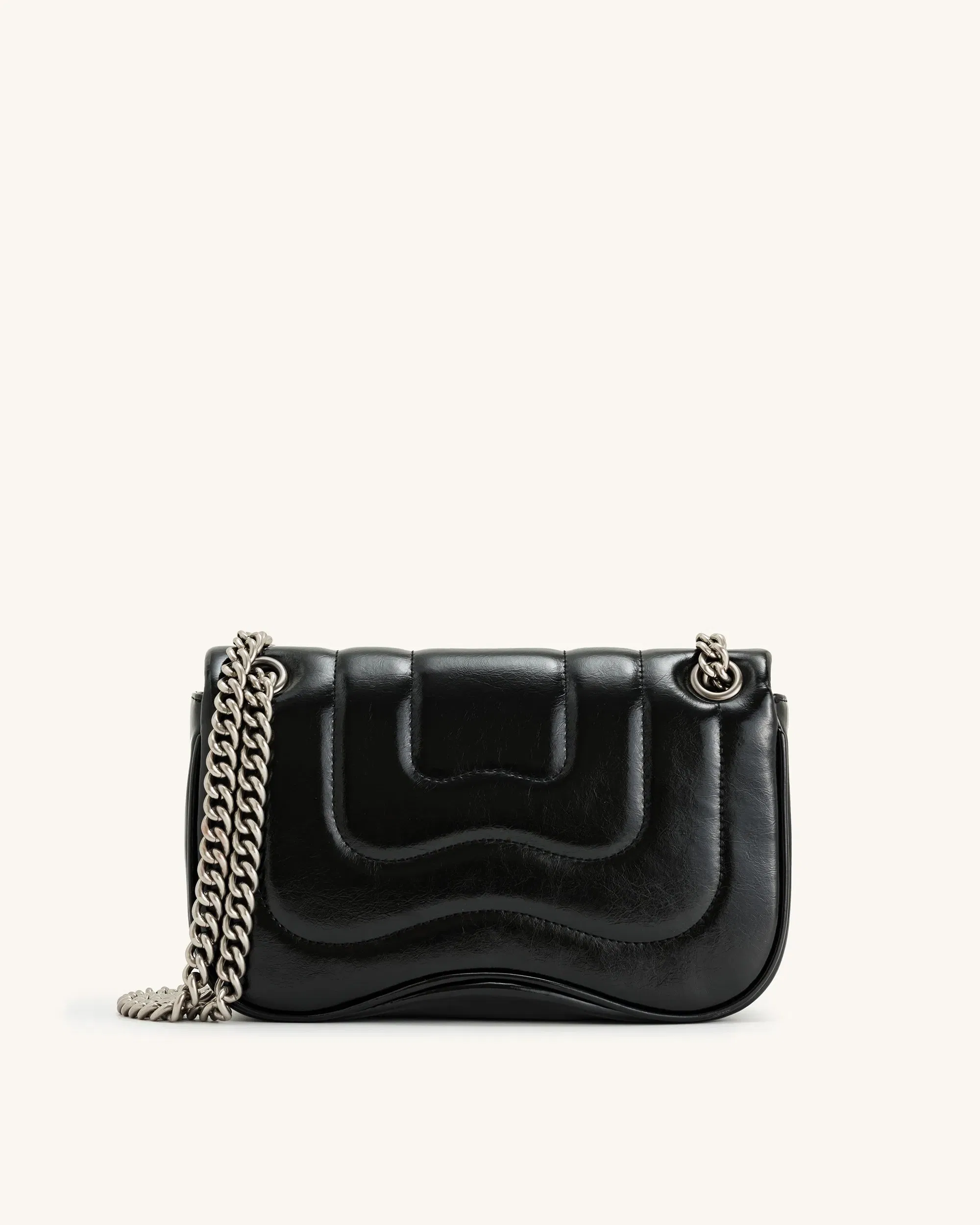Jw Pei Tina Quilted Chain Crossbody Black