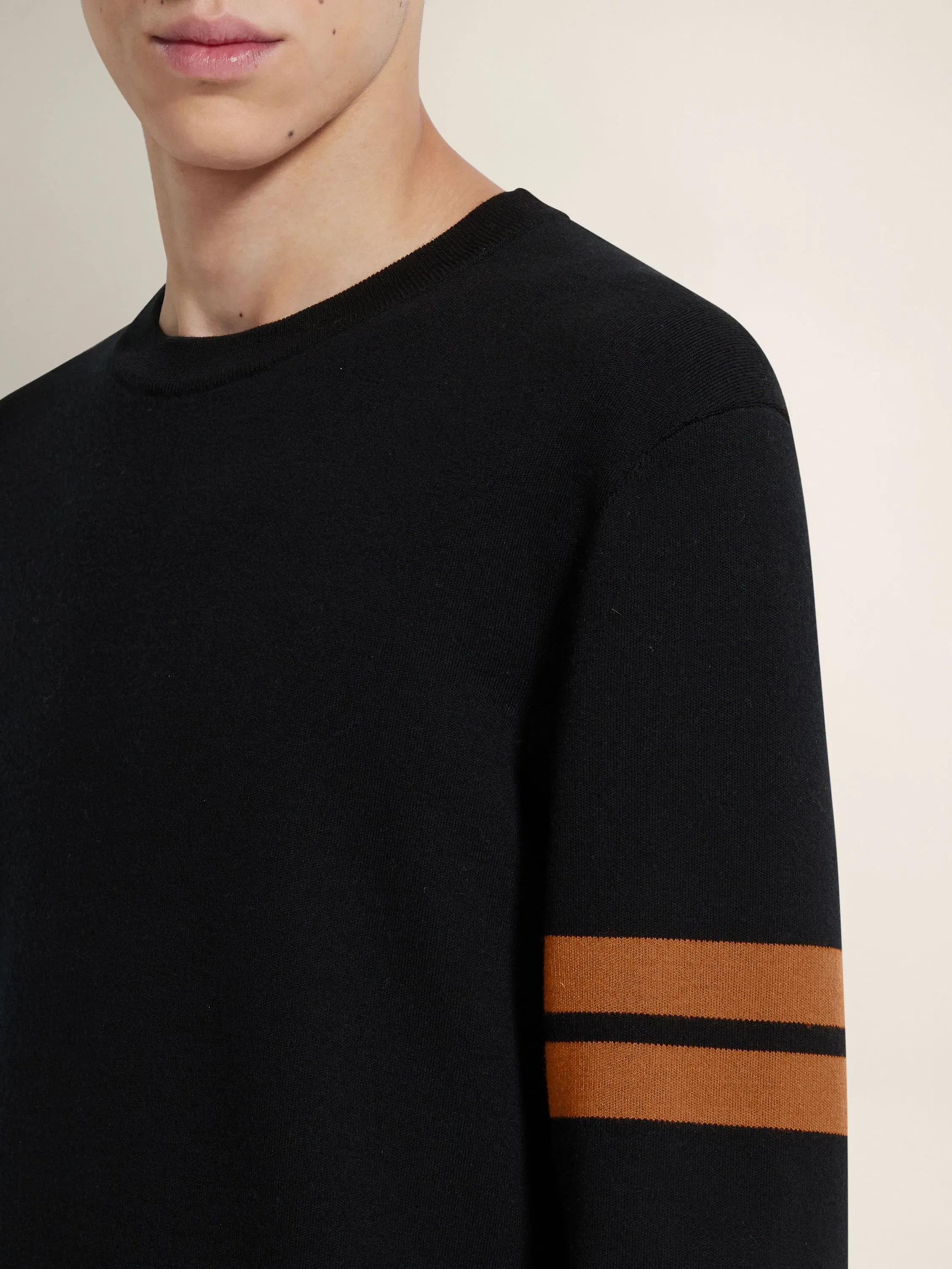 Zegna Black High Performance Wool Crewneck