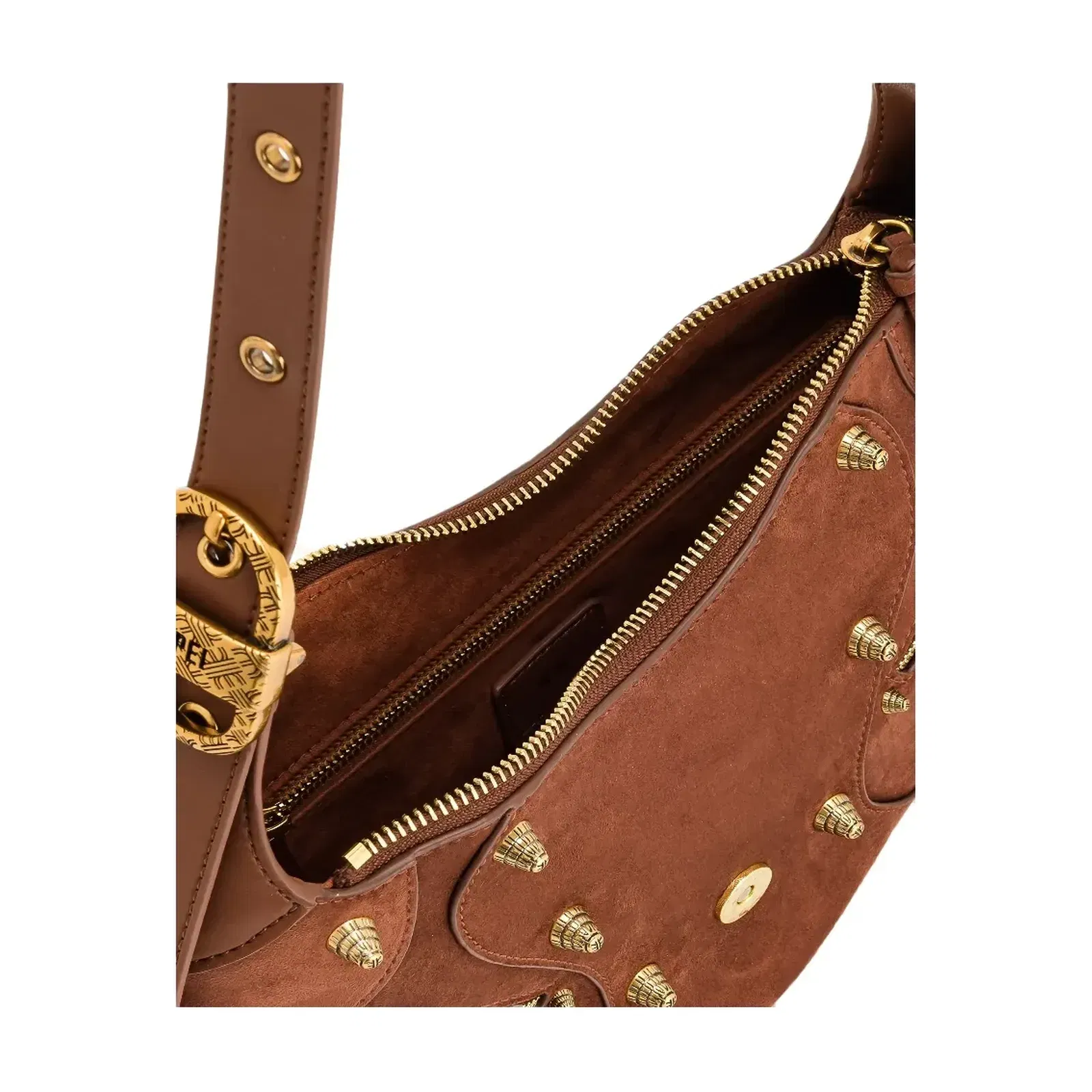 Jw Pei Tessa Suede Shoulder Bag Dark Birch Brown