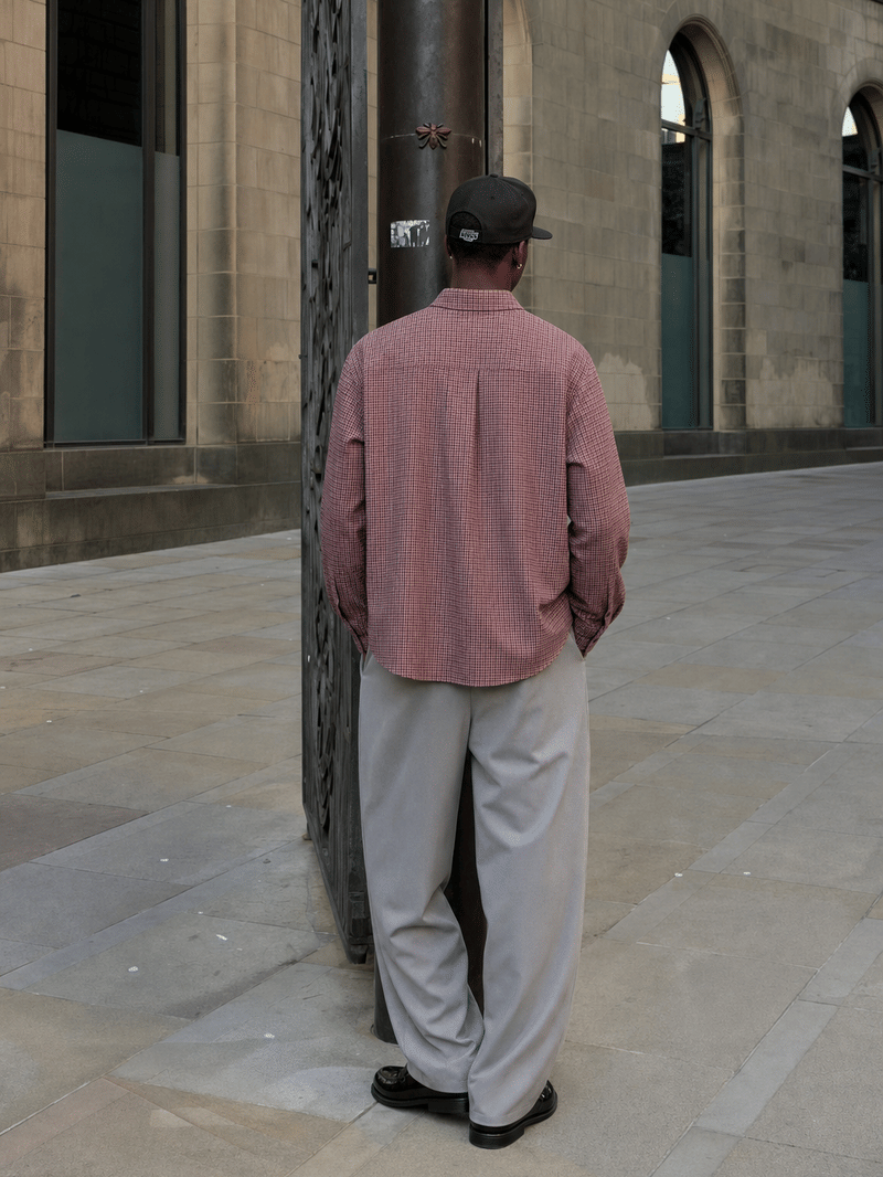 Estate Loom Weave Shirt – Maroon