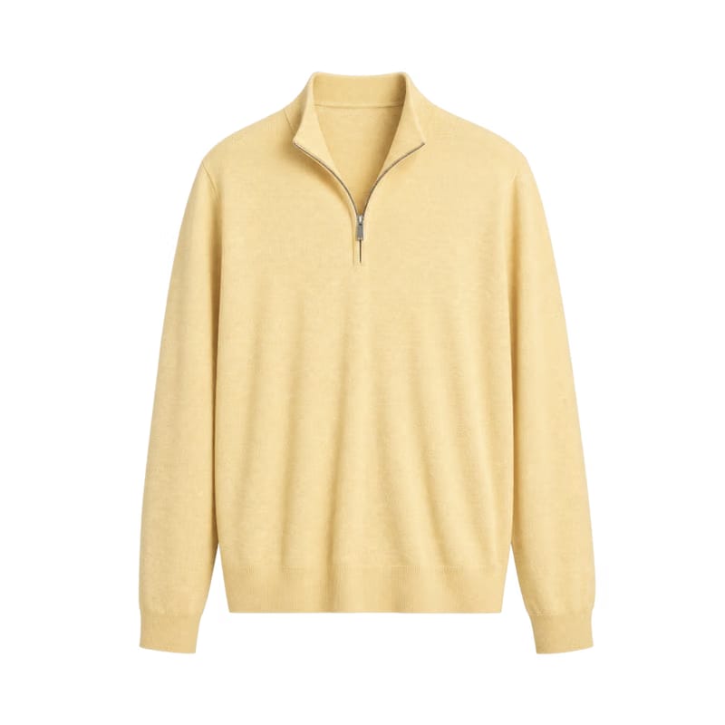 Meridian AirTouch Quarterzip Polo – Butter