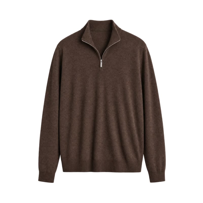 Meridian AirTouch Quarterzip Polo – Dark Cocoa