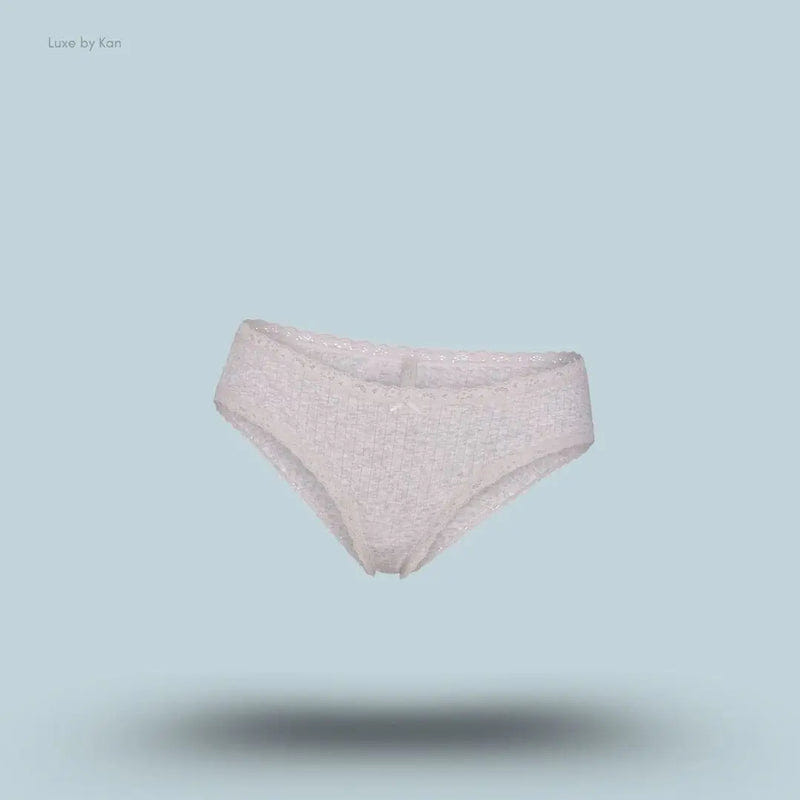 Skims Lightweight Cotton Pointelle Lace Brief