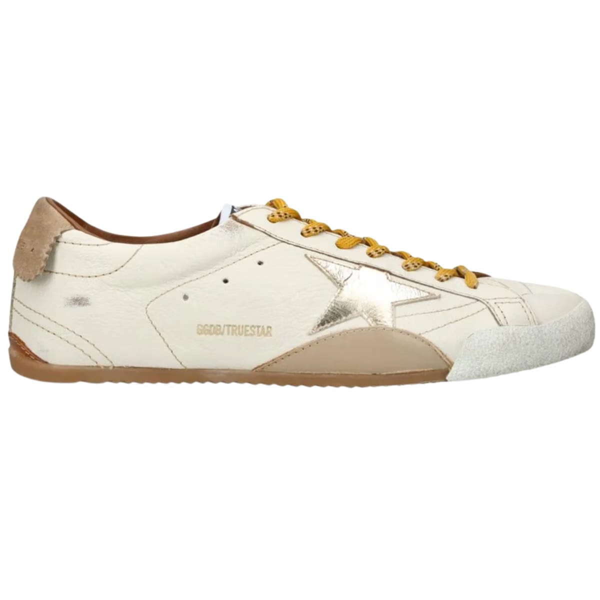 Golden Goose Men's Natural Leather True Star Sneakers