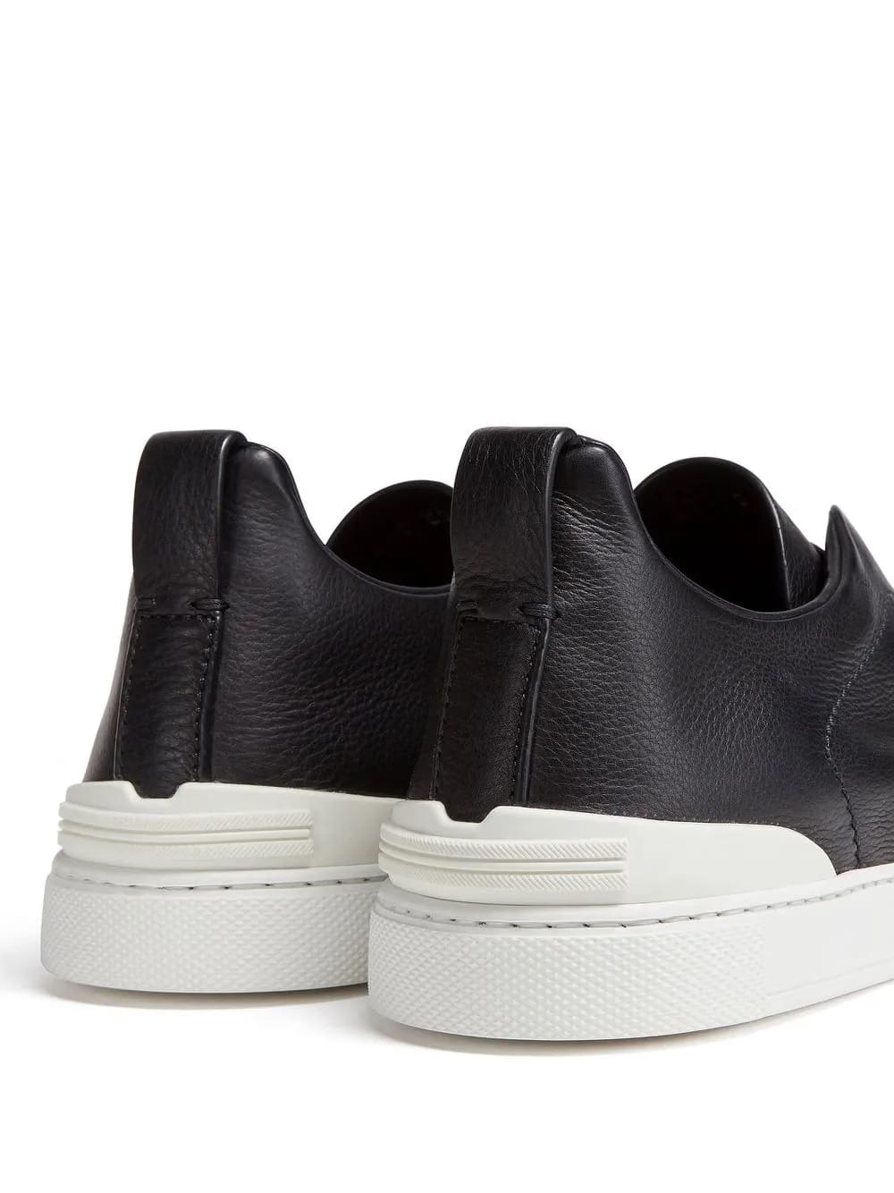 Zegna Triple Stitch Secondskin black sneakers