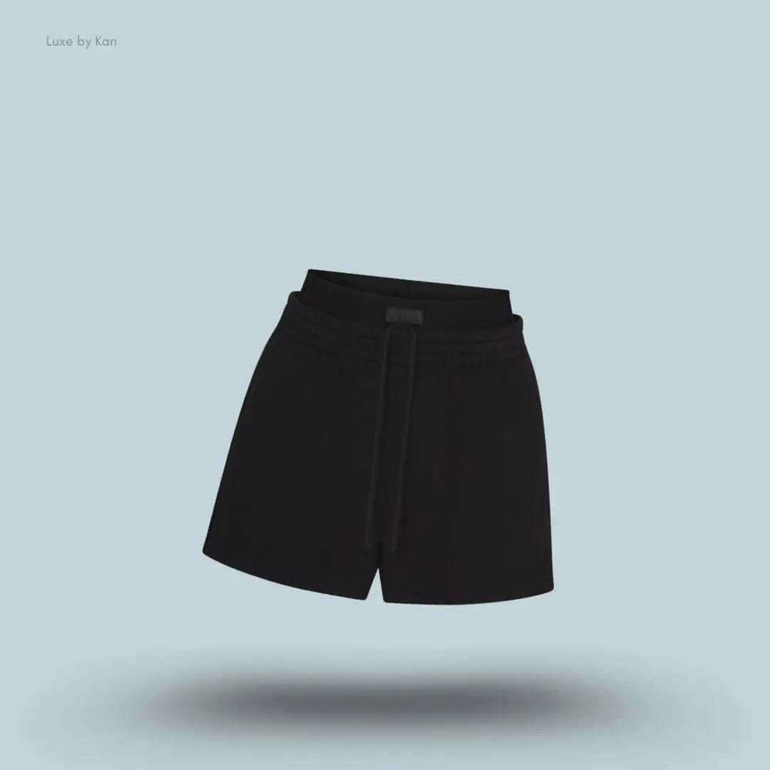 Skims Cotton Fleece Double Waistband Short