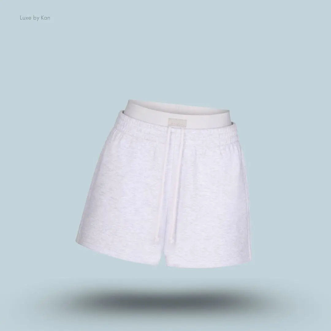 Skims Cotton Fleece Double Waistband Short