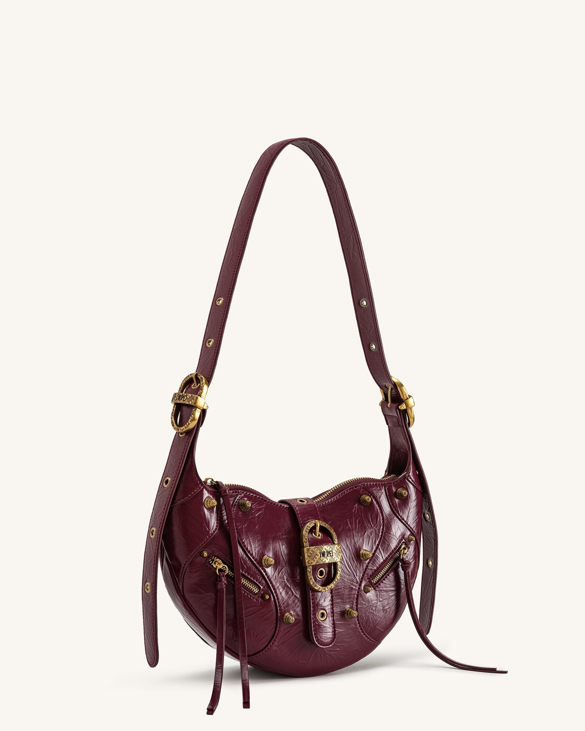 Jw Pei Tessa Studded Shoulder Bag Blue Denim