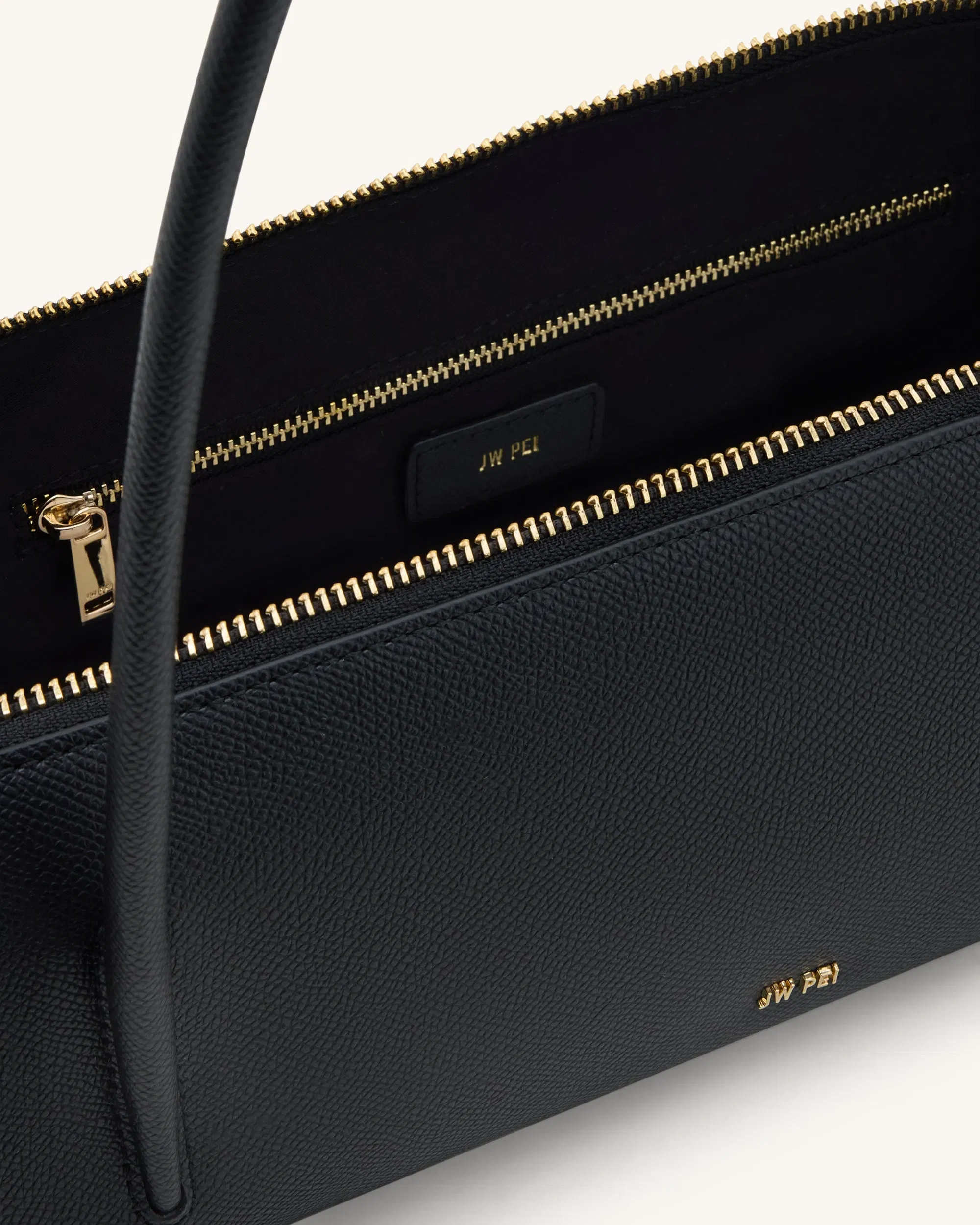 Jw Pei Nova Minimalist Shoulder Bag Jet Black
