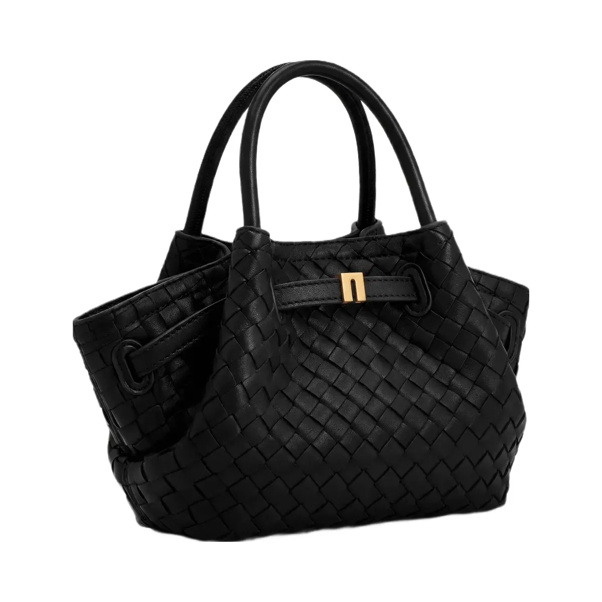 Jw Pei Hana Mini Weave Tote Bag Black