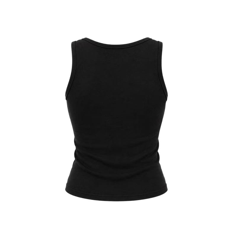 Voyd black grommet tank top