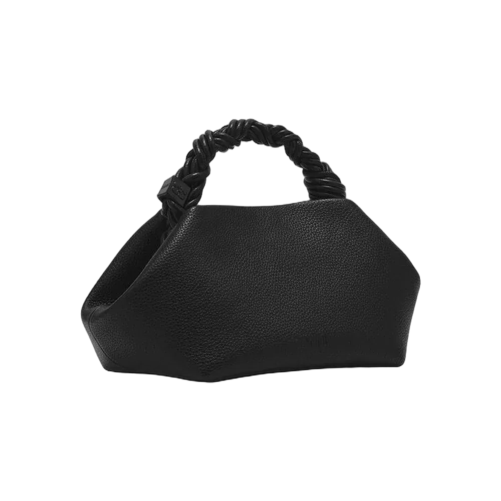 Ganni Black Grained Small Bou Bag