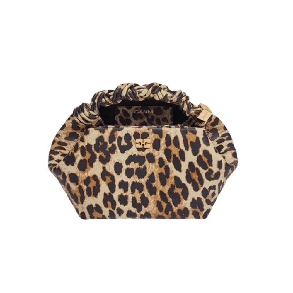 Ganni Leopard Small Bou Bag