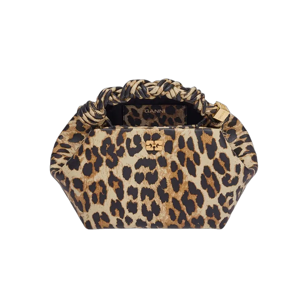 Ganni Leopard Small Bou Bag