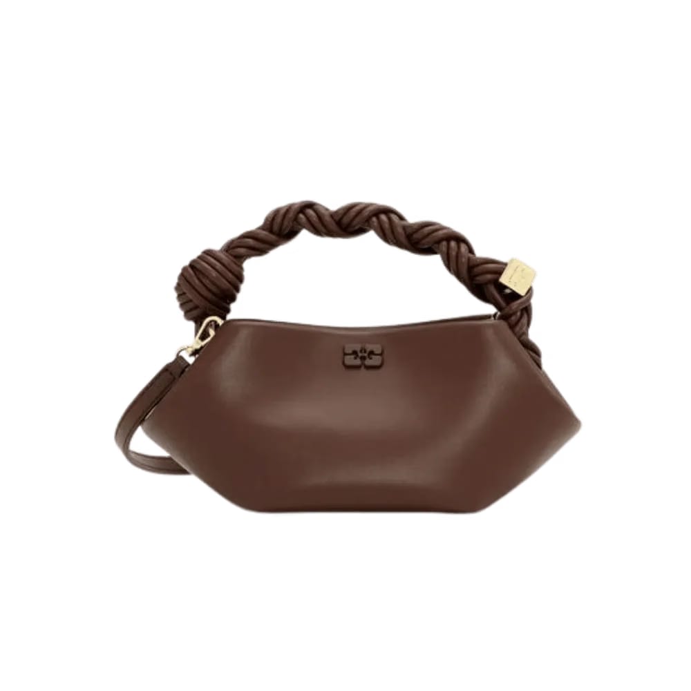 Ganni Brown Mini Bou Bag