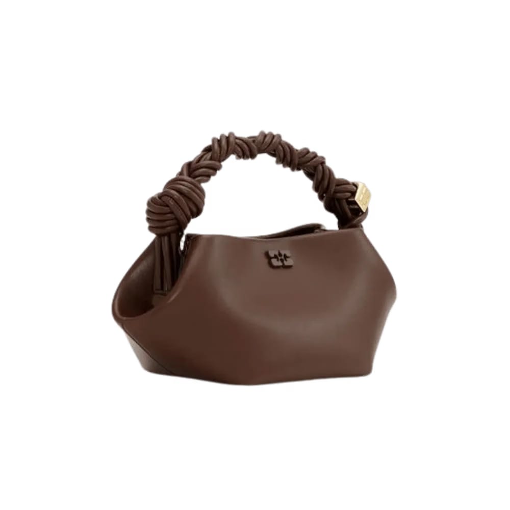 Ganni Brown Mini Bou Bag