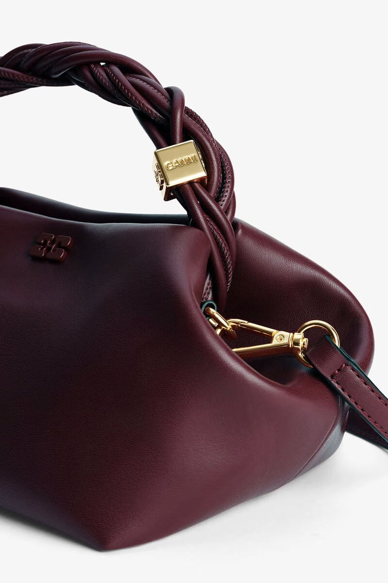 Ganni Burgundy Small Bou Bag