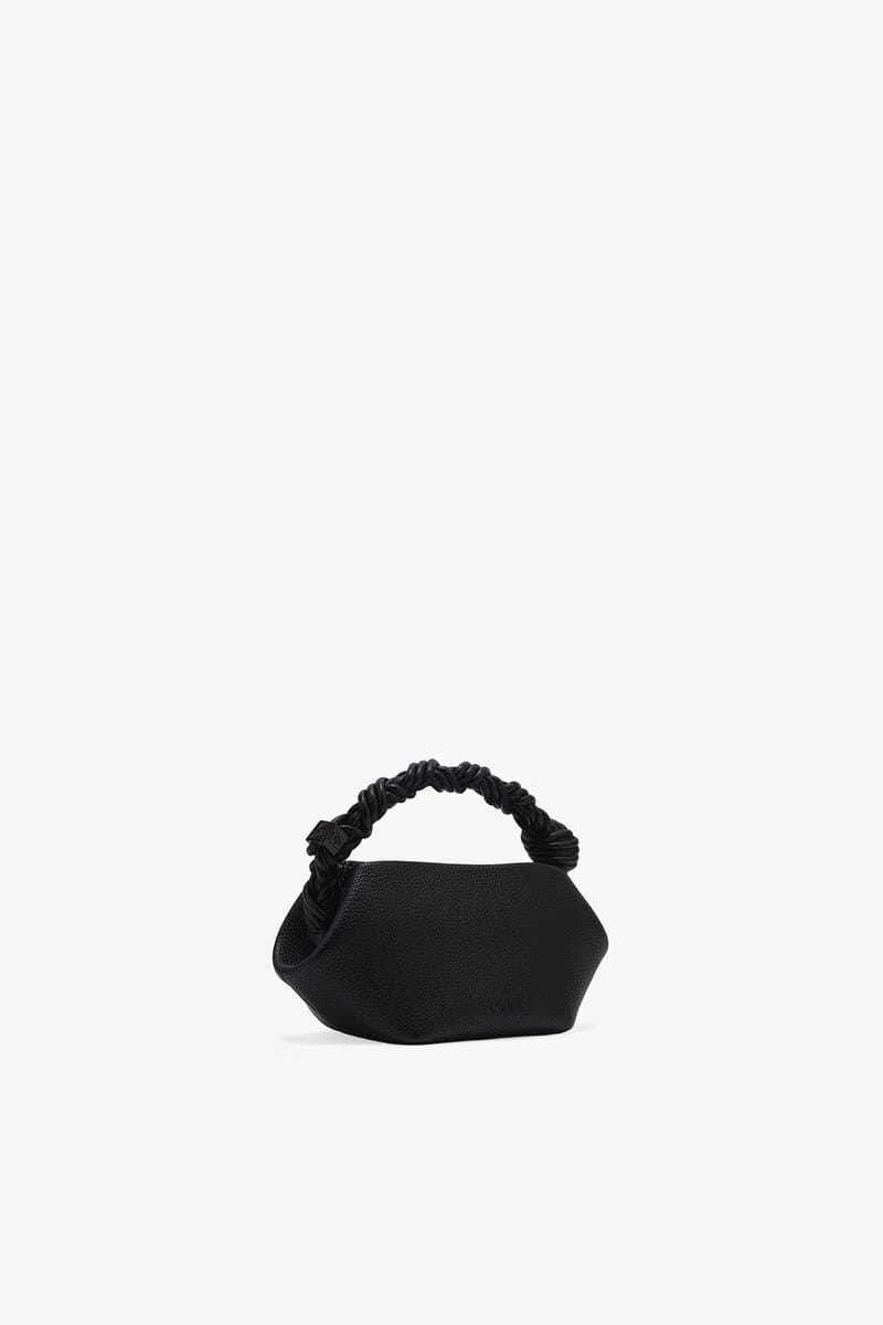 Ganni Black Grained Mini Bou Bag