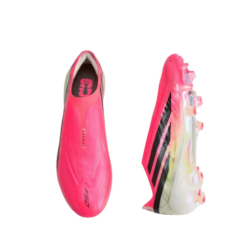 Adidas F50 Hyperfast Elite Laceless Firm Ground Soccer Cleats Solar Turbo