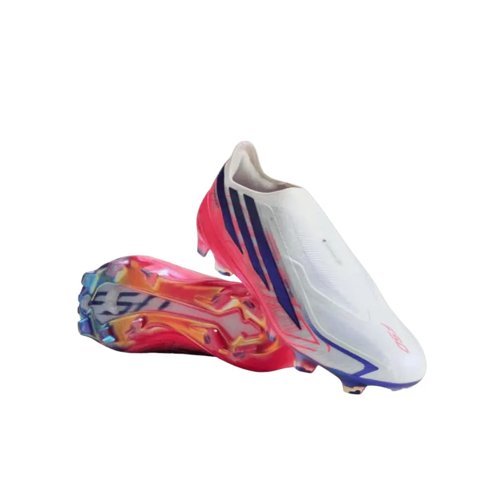 Adidas F50 Hyperfast Elite Laceless Firm Ground Cleats Cloud White