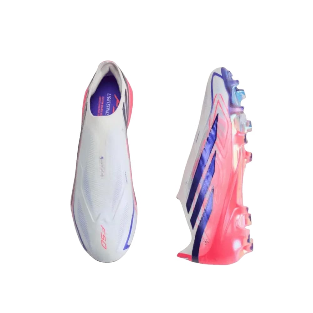 Adidas F50 Hyperfast Elite Laceless Firm Ground Cleats Cloud White