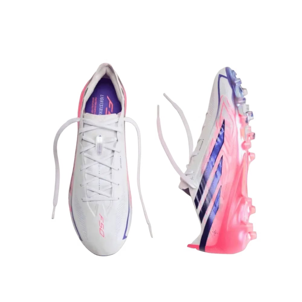 Adidas F50 Hyperfast Elite Artificial Grass Soccer Cleats Cloud White