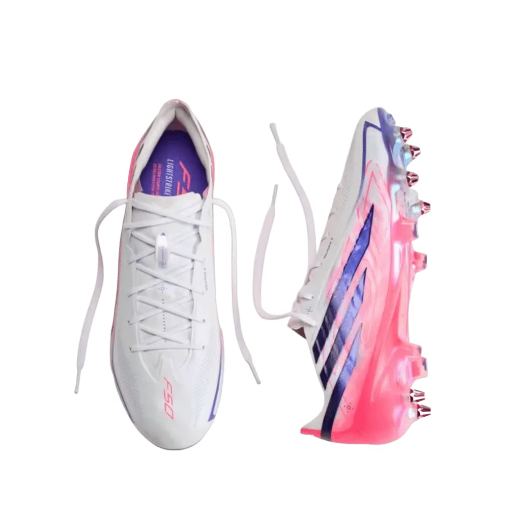 Adidas F50 Hyperfast Elite Soft Ground Soccer Cleats Cloud White