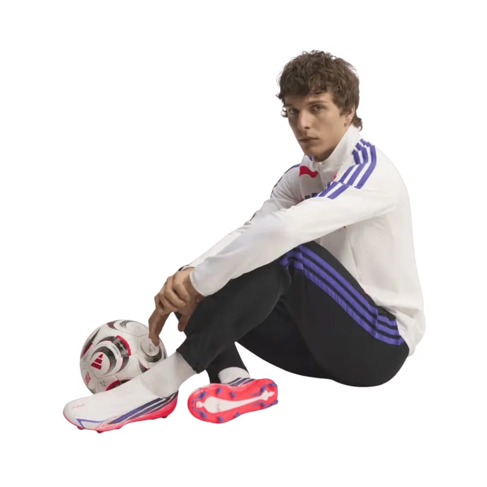 Adidas F50 Hyperfast League Laceless Firm Ground Soccer Cleats Cloud White