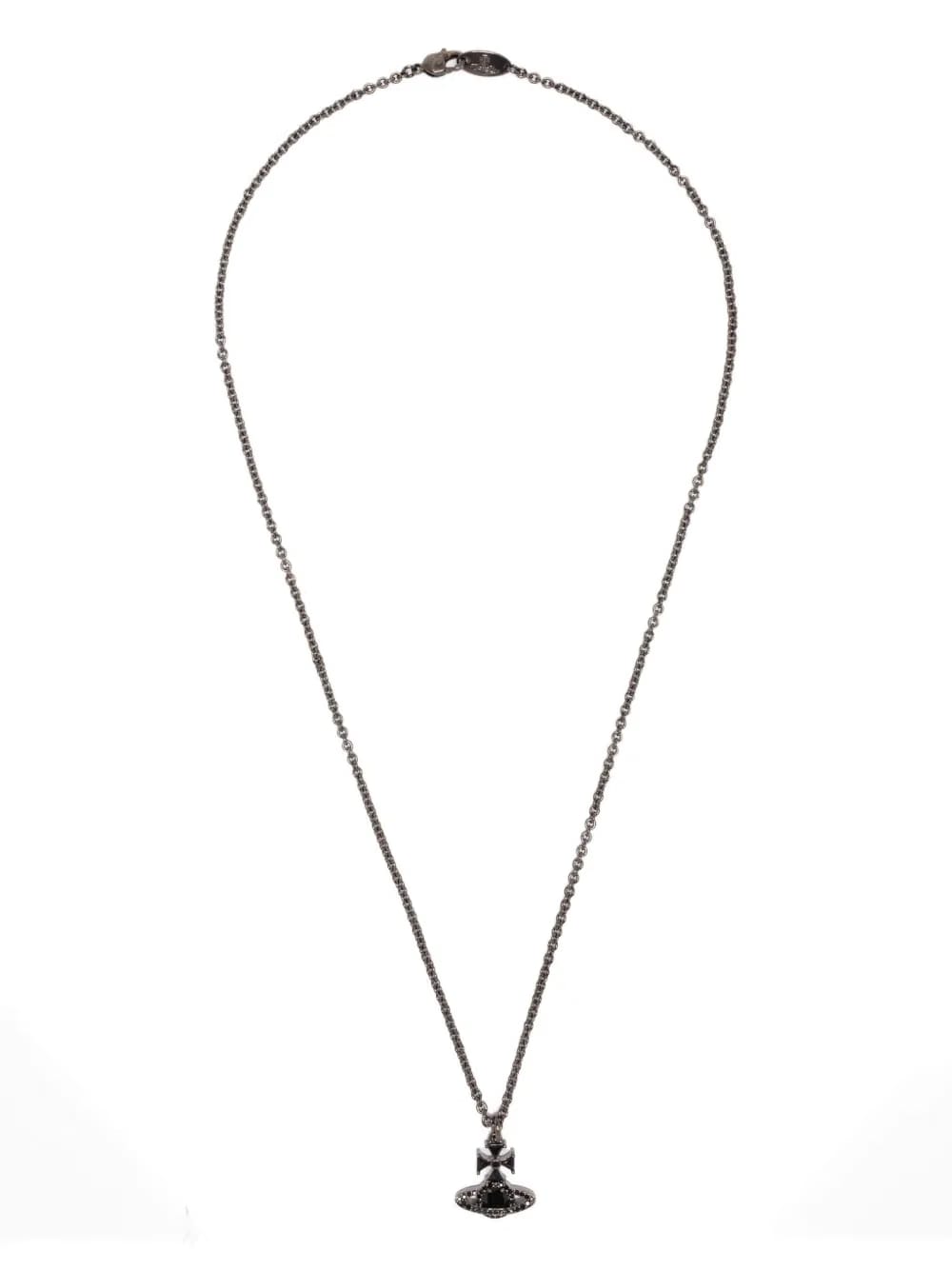 Orb rhinestone-embellished necklace