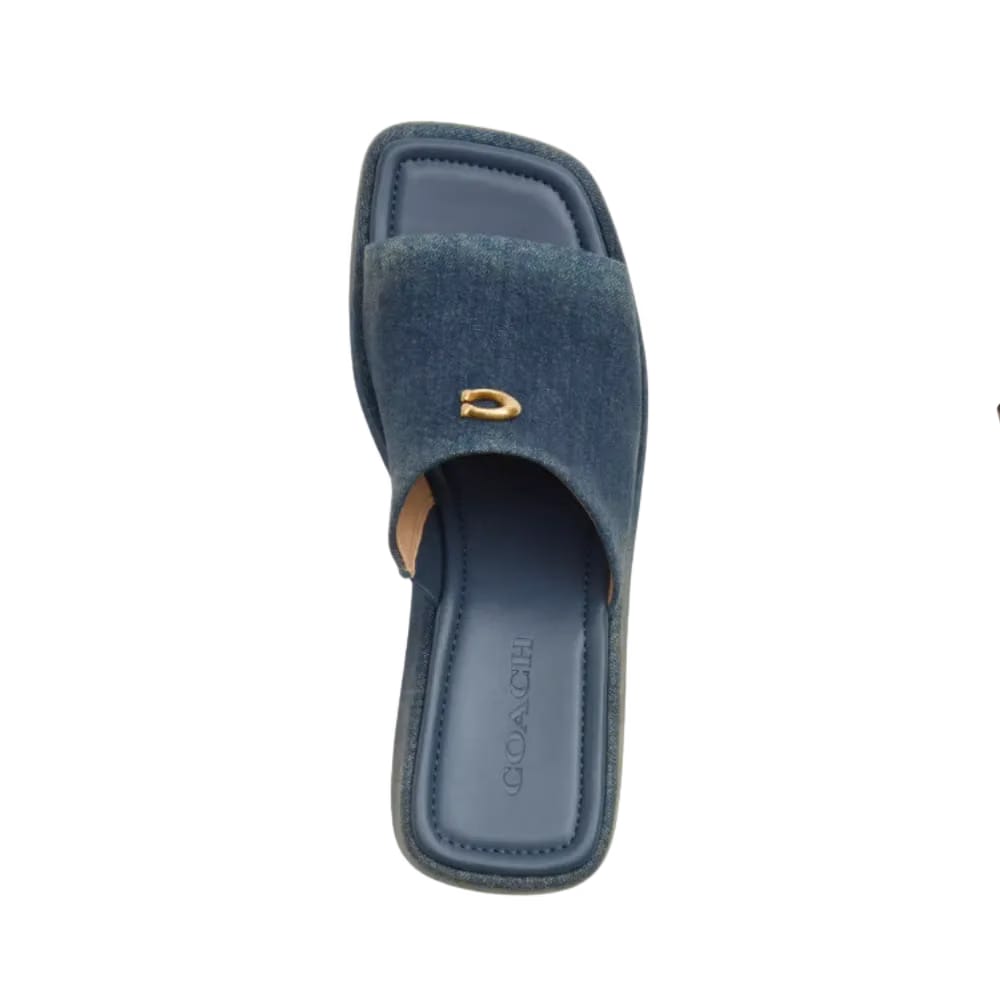Coach Marie Platform In Loved Denim