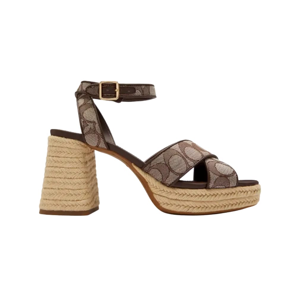 Coach Block In Signature Jacquard Oak