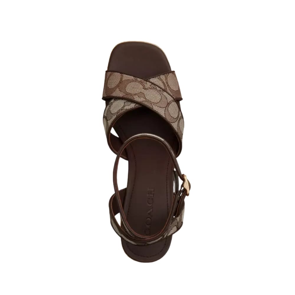 Coach Block In Signature Jacquard Oak